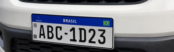 informações de placa veicular novo com placa Mercosul